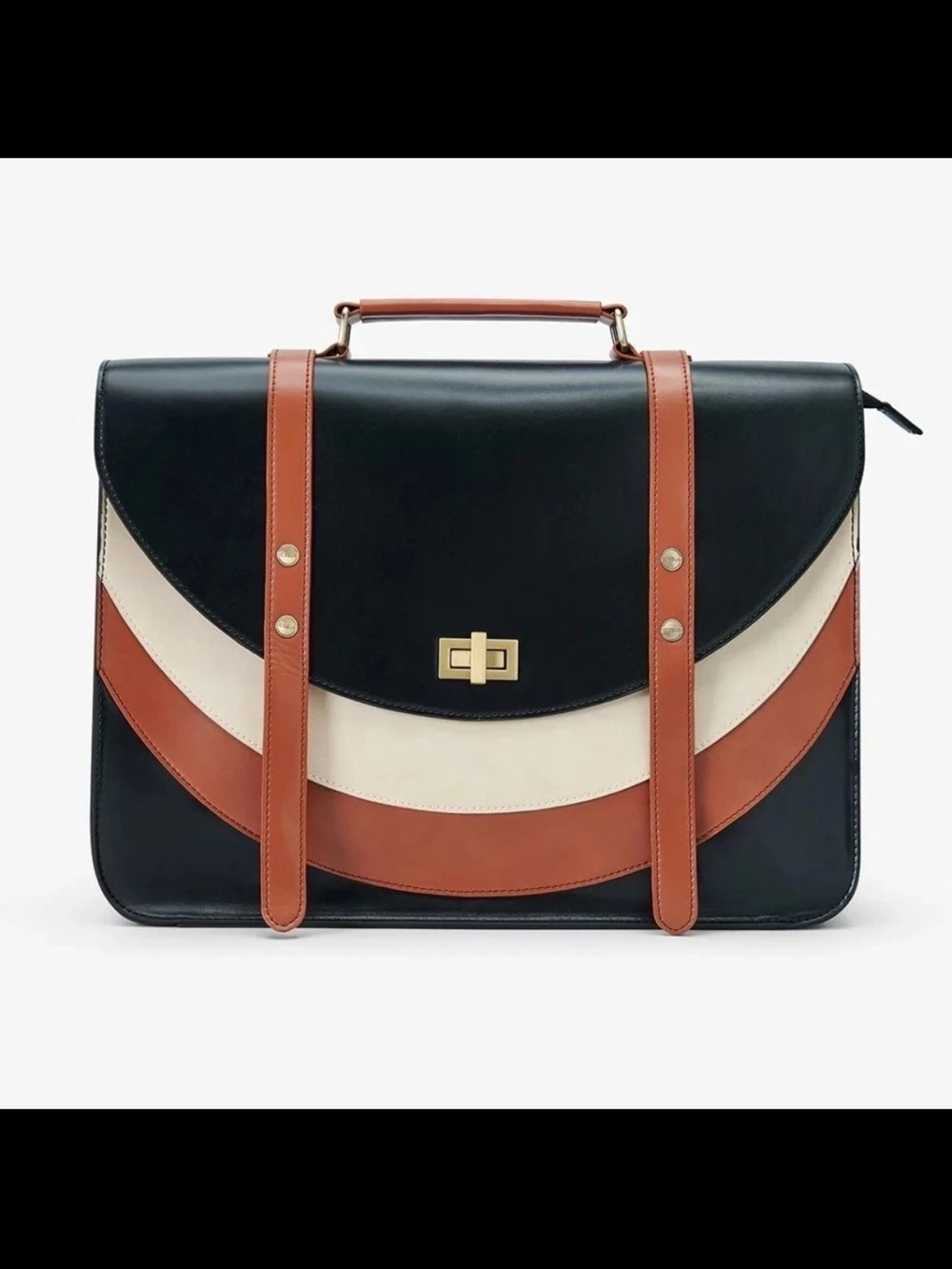 ECOSUSI Alania Laptop Vegan Leather Briefcase Messenger Bag Back to School
